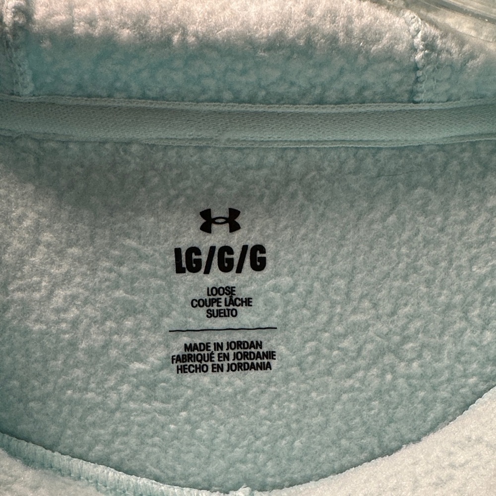 Under Armour Aqua Hoodie with Black Logo - Picture 3 of 6